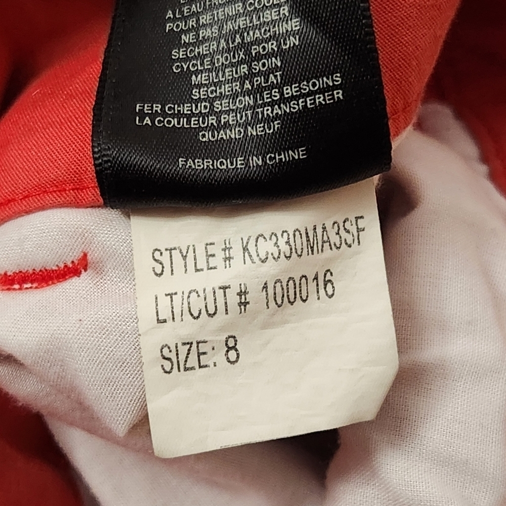 3/$25 Kut from the Kloth size 8 red Capri length red pants - Picture 12 of 13